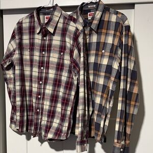 Wrangler Flex for Comfort Bundle Plaid Button Down Shirts